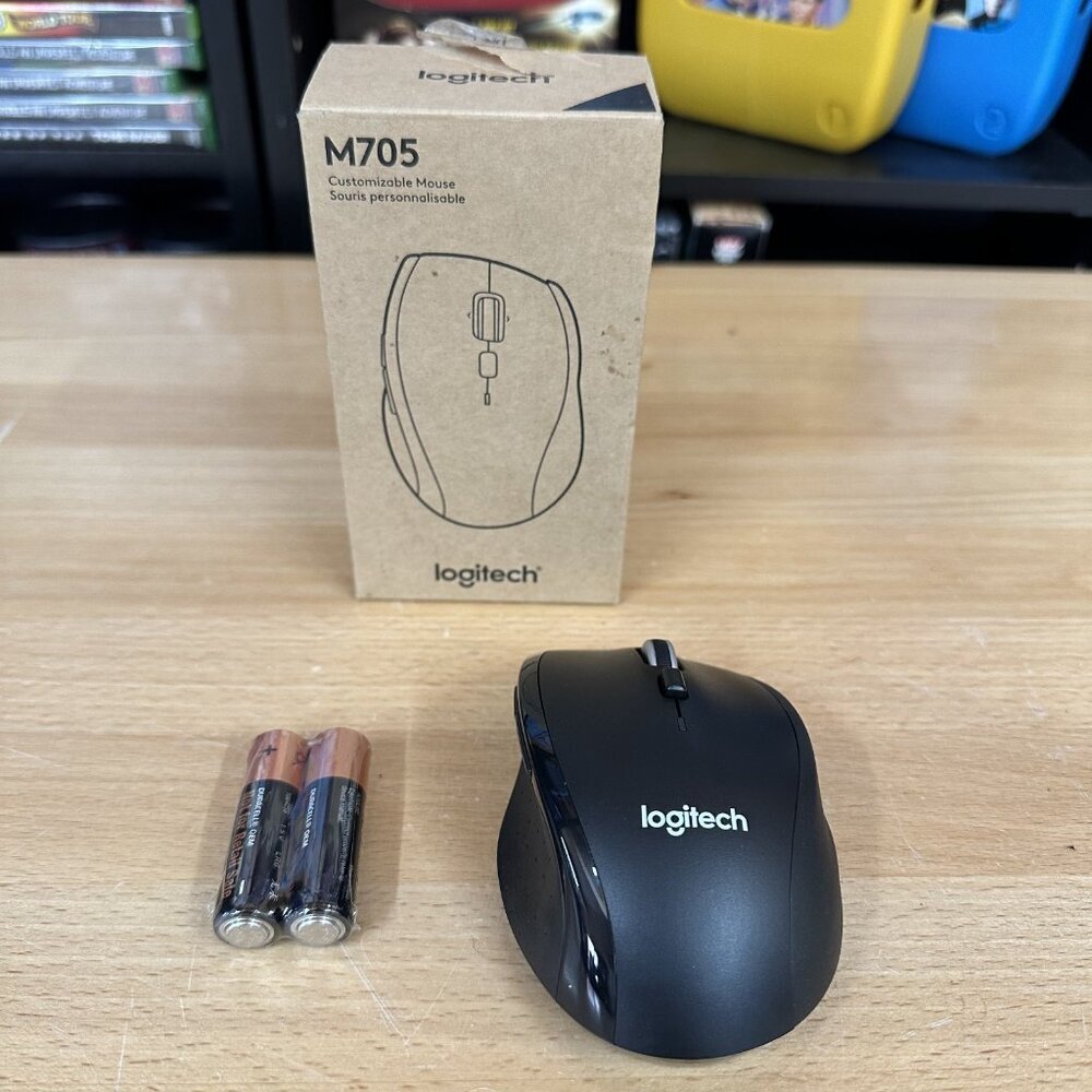 Logitech M705 Marathon Wireless Laser Mouse & USB  Receiver